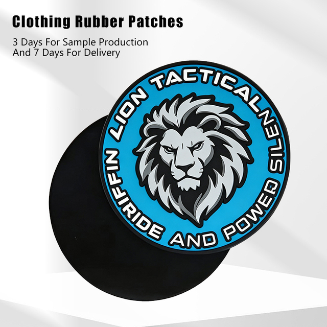 Custom PVC Patches Customized Rubber Silicone 3D Patch Logo Embroidered Iron on PVC Rubber Patches Clothing Garment Accessories