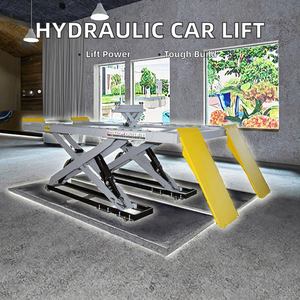 AIWO Double <strong>Level</strong> Small Car Scissor Lift Hydraulic <strong>Auto</strong> Repair Equipment CE Certified Garage Lift 4T Capacity 2160mm Max Lift - Product Image 1