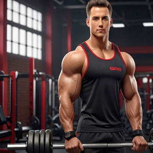 Débardeurs Sportifs pour Hommes Adultes 100% Coton Camouflage Respirants pour la Gym, Tricotés, Écologiques et à Séchage Rapide - Product Image 1