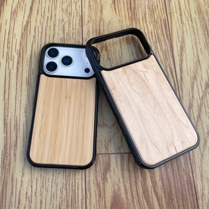 เคสโทรศัพท์ไม้ธรรมชาติสำหรับ iPhone 16 เคสหลัง TPU ไม้แท้ ป้องกันแรงกระแทก สำหรับ iPhone 16 Pro Max 17 Air - Product Image 6