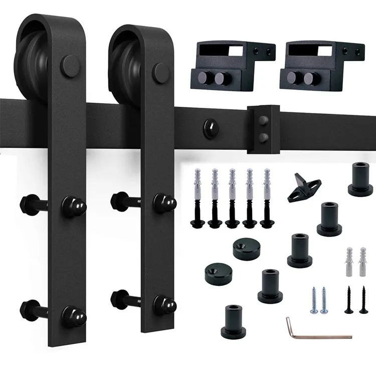 Innen Position Heavy Duty Antiken Stil Holz Schiebe Barn Door Hardware System Armaturen