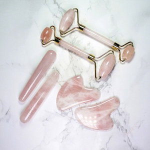 Bâtonnet de <span class=keywords><strong>jade</strong></span> poli en quartz rose naturel Xiuyu, pierre brute, artisanat en cristal, ornements pour le visage et les yeux, pour l'exportation - Product Image 1