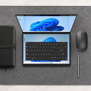Ordinateur portable Samson 14 pouces à double écran, Windows 11 Education, 16 Go de RAM DDR4, écran IPS, processeur Intel Quad Core, SSD, Wi-Fi, écran tactile, nouveau, métal, US - Product Image 5