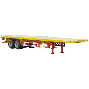 Cheap price 2 AXLES Flatbed Trailers Flatbed Container Pallet Truck Semi Trailer Truck 40 FT Flatbed Semi Trailer in Africa - Product Image 4