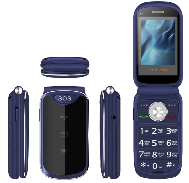 Factory OEM 2.4 Inch Flip China Fashion Flip Mobile Phone Big Speaker Keypad SOS Button Keyboard bar Senior Phone