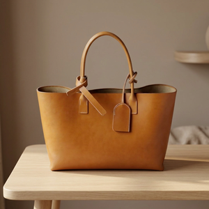 Sacs à main élégants en cuir de veau véritable imperméable, légers, pliables, avec fermeture éclair, grande capacité, durables - Product Image 6