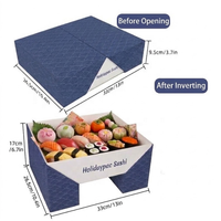 Boîte à charcuterie écologique en carton ondulé, de qualité alimentaire, pour traiteur, pique-nique, sushi, à emporter