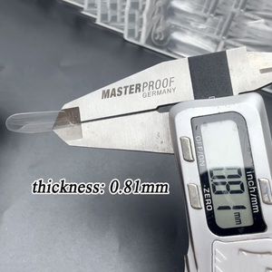 <span class=keywords><strong>Uñas</strong></span> Postizas <span class=keywords><strong>de</strong></span> Cobertura Completa, Gruesas, Transparentes, Estilo Ataúd, <span class=keywords><strong>XL</strong></span>, L, M, Stiletto, Almendradas, Cuadradas, Sin Curva C - Product Image 4