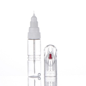 2 in1 trong suốt Chai PET Rỗng Xe reqair Bút Bộ dụng cụ cảm ứng lên sơn chai bút 10ml 20ml với bàn chải mềm - Product Image 1