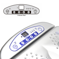 Masseur de pieds sans fil télécommandé Machine de circulation sanguine chauffante Vibration des pieds Compresse chaude Circulateur de sang