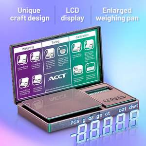 미니 디지털 스케일 고정밀 스테인레스 스틸 포켓 스케일 100/200/500g 0.01g LCD 배터리 쥬얼리 주방 최대 무게 200g - Product Image 3