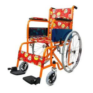 Индивидуальный стиль складной стальной ручной инвалидной коляски для детей