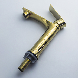Grifo de Agua Fría Monomando de Diseño Moderno Cromado para Baño, con Válvula de Cerámica de Lujo para Lavabo - Product Image 3
