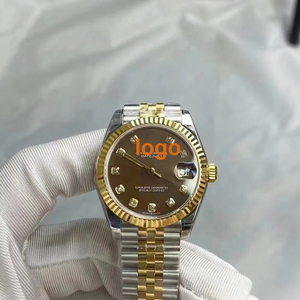 ROBEX <span class=keywords><strong>Montre</strong></span> mécanique automatique pour homme et <span class=keywords><strong>femme</strong></span> avec bracelet en acier inoxydable, cadran serti de diamants, verre saphir - Product Image 5