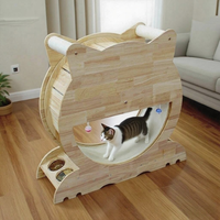 Jouet interactif pour animaux de compagnie de nouveau design en gros tapis roulant d'exercice silencieux pour chat roues d'exercice anti-dépression pour chats