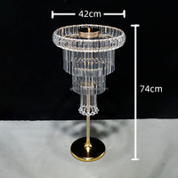 L44 Supports en métal or argent de haute qualité Arrangement d'accessoires de mariage Centres de table les plus populaires Support à fleurs pour la décoration
