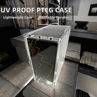 Étui de présentation en acrylique PTCG détachable moderne résistant aux UV avec couvercle et base magnétiques pour empilage naturel Elite Trainer