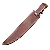 Couteau Bowie artisanal en acier Damas, lame Kris, manche en bois de rose, bord lisse, pour le camping en plein air, en vente en ligne