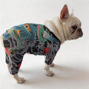 Abbigliamento <span class=keywords><strong>per</strong></span> animali domestici di alta gamma con stampa tatuaggio - Tuta traspirante a quattro zampe <span class=keywords><strong>per</strong></span> <span class=keywords><strong>cani</strong></span> con petto largo (S-2XL) - Product Image 2