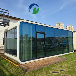 MCG Apple Cabin Cao Cấp Trang Trí Di Động Nhà Container Thép Kính Rèm Tường Cho Văn Phòng Hội Nghị Phòng Nhà Sử Dụng - Product Image 1