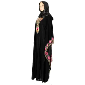 Платье Jalabiya Abaya для вечеринки, кафтан фараша, Дубайский арабский халат с вышивкой бисером, доступно для женщин и девочек по заводской цене