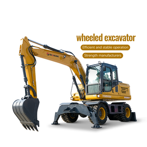 Livraison gratuite Mini-excavatrice sur roues de petite tonnage CE EPA EURO 5, mini-excavatrice compacte sur roues, mini-excavatrice hydraulique sur roues - Product Image 1