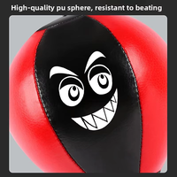 Ballon de frappe de bureau avec ventouse puissante - Sac de frappe portable pour le bureau, la maison, les enfants - Jouet anti-stress en acier et PU