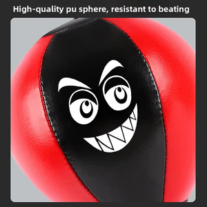 Palla da Boxe da Scrivania con Ventosa Potente - <span class=keywords><strong>Punching</strong></span> Ball Portatile per Ufficio, Casa e Bambini - Giocattolo Antistress in Acciaio e PU - Product Image 4