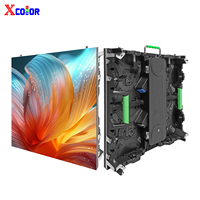 X-color R5 P2.6 İç Mekan Kiralık LED Ekran 500*500 Ön Bakımlı Yumuşak Bağlantılı LED Ekran LED Duvar Panelleri Ekran