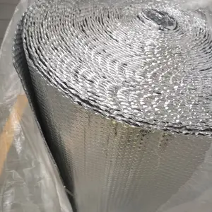 Burbuja laminada de papel de aluminio reforzada con tela tejida como materiales de aislamiento reflectantes