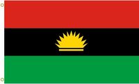 Expédition rapide Nouveau drapeau extérieur imprimé numériquement 3x5 pieds, motif Amitié Américaine et Biafrana, 100% polyester, pour décorations