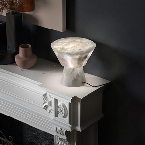 Modern <b>Light</b> Luxury Cloud Stone Table Lamp for Home & Hotel Bedroom Bedside & Living Room Side Table Decor Hotel Guest Room - Product Image 2