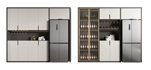 Aparador/Mueble para Vinos de Diseño Personalizado de Alta Gama para Sala de Estar con Acabado sin Pintura, Diseño Gratuito, Fabricante Directo - Product Image 3