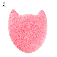 Coussin décoratif en peluche douce personnalisé pour la Saint-Valentin, hibou rose avec broderie en forme de cœur, cadeau pour enfants et filles, vente en gros