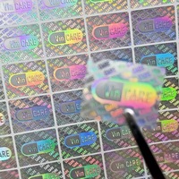 Étiquettes de sécurité intelligentes personnalisées en usine, impression numérique, autocollantes, anti-contrefaçon, autocollants de sécurité personnalisés