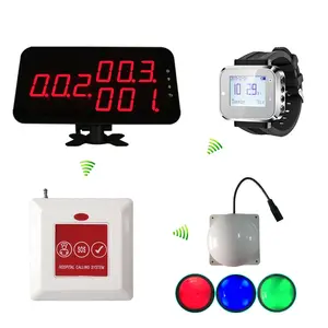 Patient Call Buzzer System Wireless Nurse Call Light For Hospital Clinic With Alert Sound(1display 3watch 1light 10button)