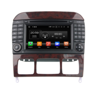 Autoradio 8 "Android 14 Carplay pour BENZ Classe S W220 S280 S320 S350 S400 S430 S500 1999-2006 Lecteur Multimédia DVD