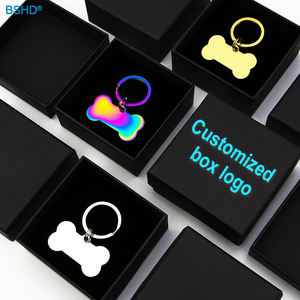 Étiquette de nom de chien personnalisée 6 couleurs en acier inoxydable UV/<span class=keywords><strong>Laser</strong></span> Logo collier Pet ID plaque d'étiquettes de chien en forme d'os vierge pour la gravure - Product Image 6