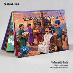 Livres d'histoires éducatifs personnalisés pour enfants, livres 3D, livres d'histoires classiques <span class=keywords><strong>du</strong></span> <span class=keywords><strong>monde</strong></span>, personnalisation d'impression, estampage à chaud, reliure de livres - Product Image 1