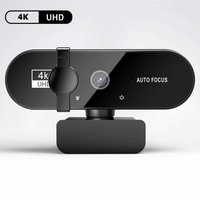 Otomatik Odaklamalı USB Web Kamerası 4K HD 2K/4K Çözünürlük, Dizüstü Bilgisayarlar için Canlı Yayın, Video Konferans, Çevrimiçi YouTube Yayınları ve Zoom için