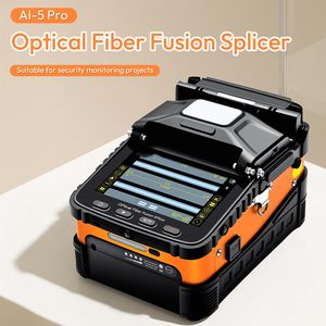 เครื่องเชื่อมใยแก้วนำแสง Duogalia รุ่น AI-5 Pro อัตโนมัติ สำหรับ FTTH พร้อมระบบโฟกัสอัตโนมัติ และการจัดตำแหน่งแกนใยแก้ว 6 มอเตอร์ สีส้ม-ดำ - Product Image 3