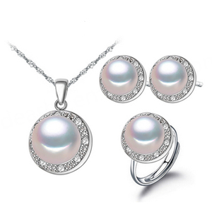 Conjunto de Joyería de Plata de Ley 925 con Perlas Redondas de Grado AAAA con Opciones de Chapado en Oro, Nuevo Diseño Moderno y de Moda - Product Image 5