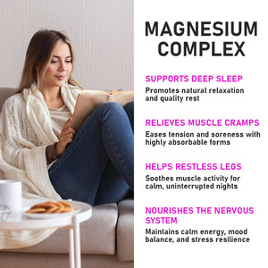 Cápsulas de Magnesio Complejo de Alta Calidad con Magnesio que Apoyan un Estilo de Vida Activo, Bienestar Diario, Ayuda con el Problema de las Piernas Inquietas - Product Image 5