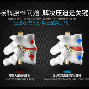 Cinturón de Soporte Lumbar Inflable Luomaiyilao con Bomba para Alivio de Hernia Discal y Distensión Lumbar, Uso Médico Doméstico - Product Image 2