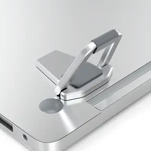 Mini Ergonomic Metal Vertical Aluminium Folding Portable Adjustable Laptop Stand Riser stand for Home Office Desk