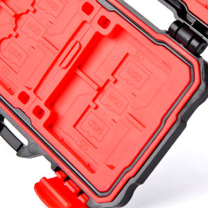 पोर्टेबल प्लास्टिक फोल्डिंग कार्ड धारक कॉम्पैक्ट प्लास्टिक माइक्रो एसडी कार्ड मामला इलेक्ट्रॉनिक आयोजक वाटरप्रूफ मेमोरी कार्ड धारक बॉक्स - Product Image 6