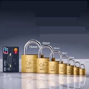Cheap And Top Security Imitate Brass Iron <strong>Padlock</strong> 70MM Copper Painting Iron <strong>Padlock</strong> With Your Logo - Product Image 3