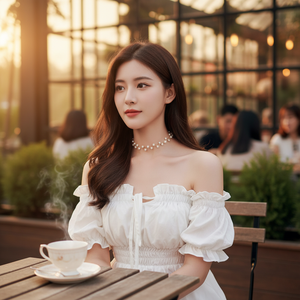 Tending moda lucchetto e chiave collane di perle per le donne vendita calda gioielli all'ingrosso per le ragazze - Product Image 3