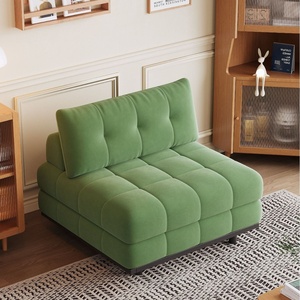 Modern Metal Sofa <strong>Bed</strong> Single Sleeper Sofa <strong>Folding</strong> Loveseat for Small Apartment Living Room Bedroom Study Balcony Home Decor OEM - Product Image 4