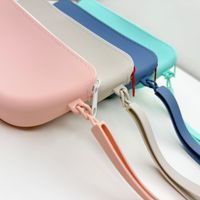 Nouveauté transfrontalière : Étui de rangement portable en silicone pour lunettes et lunettes de soleil, rigide et à motif, pour le bricolage